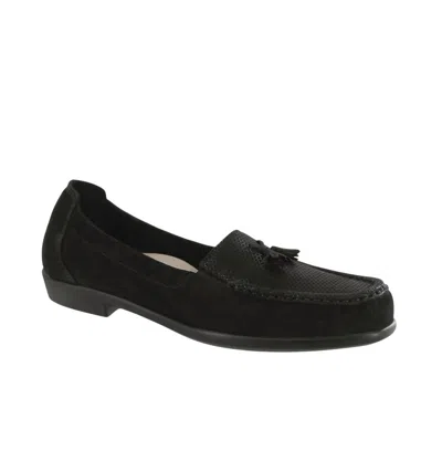 Sas Women's Hope Slip On Loafer In Onyx In Black