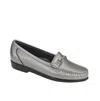 Sas Women's Metro Slip On Loafer In Pewter In Silver