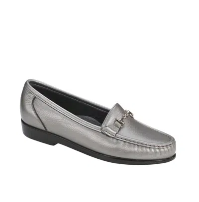 Sas Women's Metro Slip On Loafer In Pewter In Silver