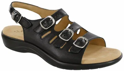 Sas Women's Mystic Slingback Sandal - Wide In Black