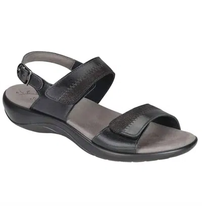 Sas Women's Nudu Heel Strap Sandal In Midnight In Gray