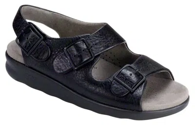 Sas Women's Relaxed Heel Strap Sandal - Narrow Width In Black
