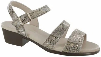 Sas Women's Savanna Heel Strap Sandal In Multisnake Gold