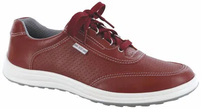 Sas Women's Sporty Lux Lace Up Sneaker In Ruby Perf