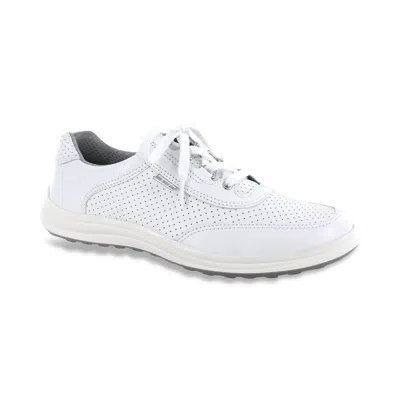 Sas Women's Sporty Lux Sneaker - Medium In White Perf