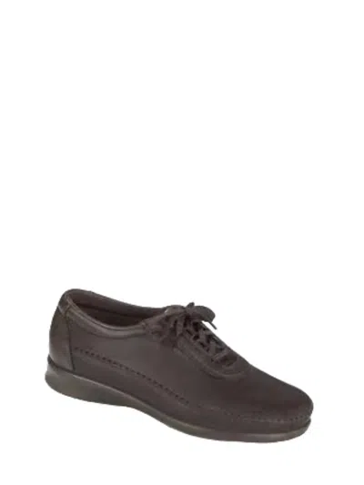 Sas Women's Traveler Walking Moccasin Shoe - 2e/wide Width In Dark Brown