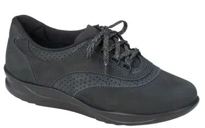 Sas Women's Walk Easy Walking Shoe In Nero Charcoal
