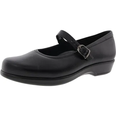 Sas Womens Comfort Insole Leather Mary Janes In Black