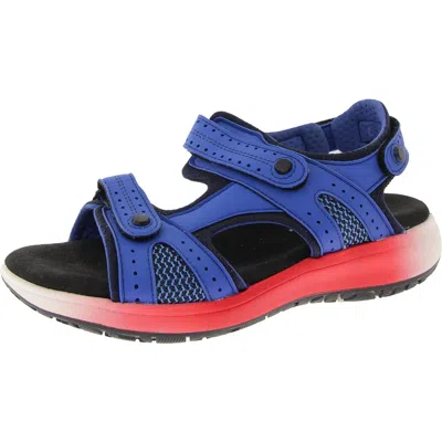 Sas Womens Strappy Ankle Strap In Blue