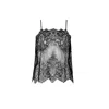 Sasha La Mer Women's Fortuna Lace Top Short, Color Black Kiss In Black