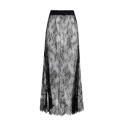 Sasha La Mer Women's Lisa Lace Skirt, Color Black Whisper