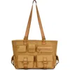 Sasha + Sofi Multi Pocket Tote With Crossbody Strap