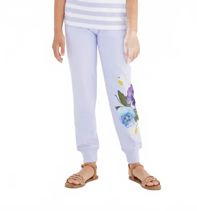 Sasha+z Kids' Viola Printed Pants In Lilac In Purple