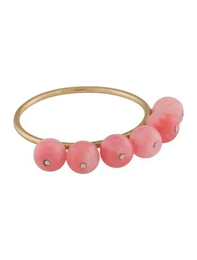 Pre-owned Saskia Diez Coral Holiday Ring In Multi