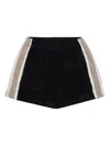 Sasquatchfabrix Side-stripe Shorts In Black
