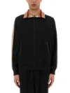 Sasquatchfabrix Striped-panel Jacket In Black