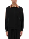 Sasquatchfabrix Striped-panel Jacket In Black