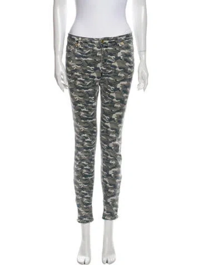 Pre-owned Sass & Bide Low-rise Skinny Leg Jeans In Green