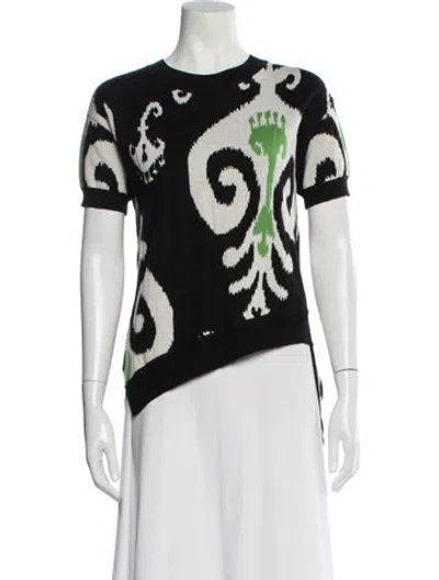 Pre-owned Sass & Bide Merino Wool Printed Sweater In Multi