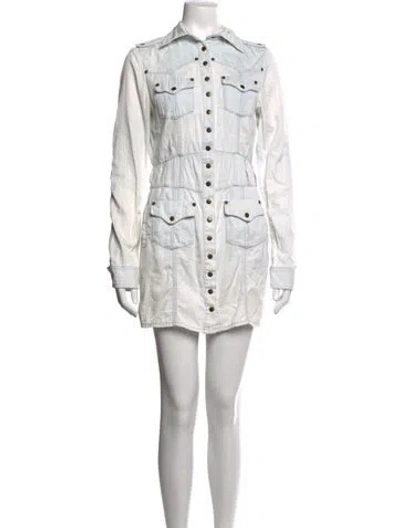 Pre-owned Sass & Bide Mini Dress In White