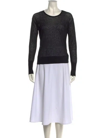 Pre-owned Sass & Bide Scoop Neck Sweater In Black