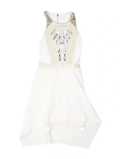 Pre-owned Sass & Bide Strapless Knee-length Dress In White