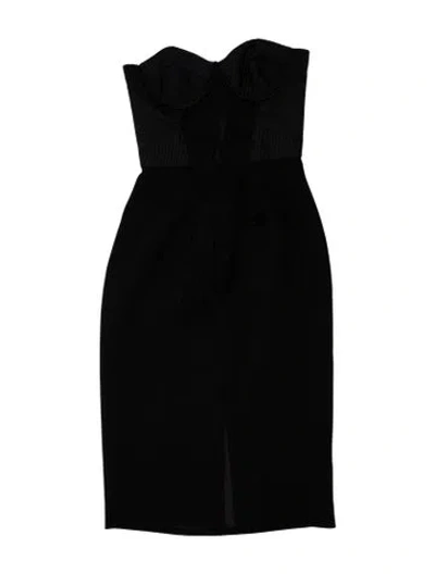 Pre-owned Sass & Bide Strapless Mini Dress In Black