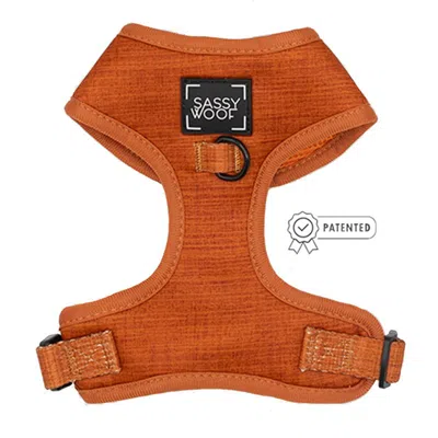 Sassy Woof Dog Adjustable Harness In Brown