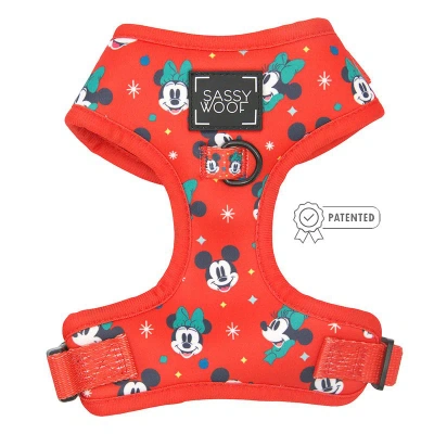 Sassy Woof Dog Adjustable Harness In Red