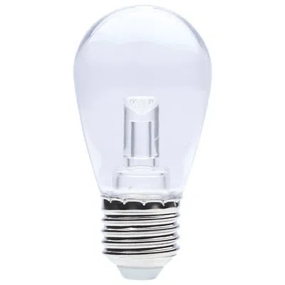 Satco 0.5 Watt Led String Light Replacement Lamp S14 Medium Base Rgbtw Clear 12v