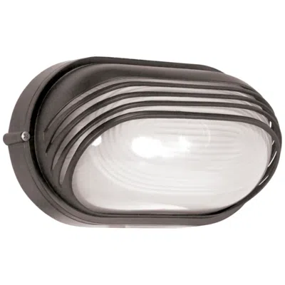 Satco 1 Light - 10 In. - Oval Hood Bulk Head - Die Cast Bulk Head