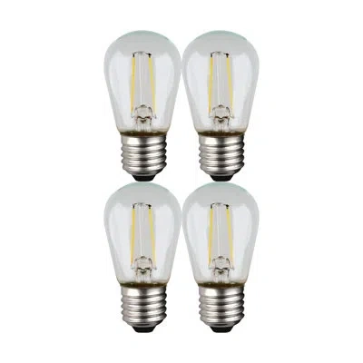 Satco 1 Watt  (11 Watt Equivalent), S14 Led, Non-dimmable Light Bulb, (2700k) E26/medium (standard) Base In Clear