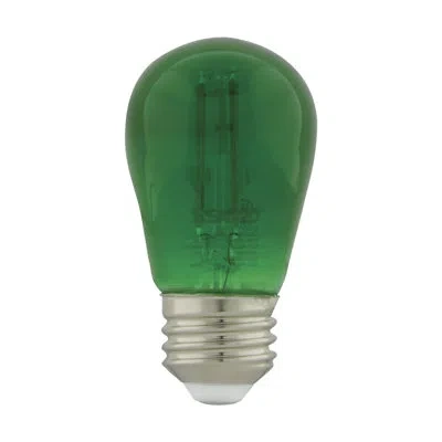 Satco 1 Watt (11 Watt Equivalent), S14 Led, Non-dimmable Light Bulb, E26/medium (standard) Base In Green