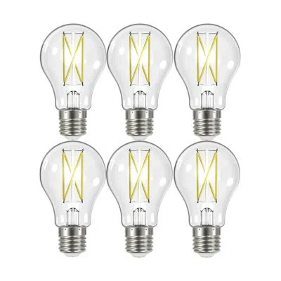Satco 10.5 Watt (75 Watt Equivalent), A19 Led, Dimmable Light Bulb, E26/medium (standard) Base In Clear;cool White