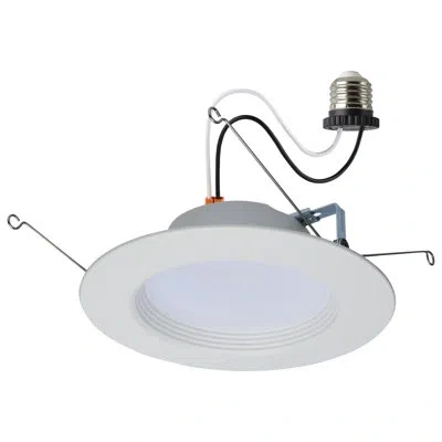 Satco 13.7 Watt Round Downlight Led Retrofit Cct Selectable In White