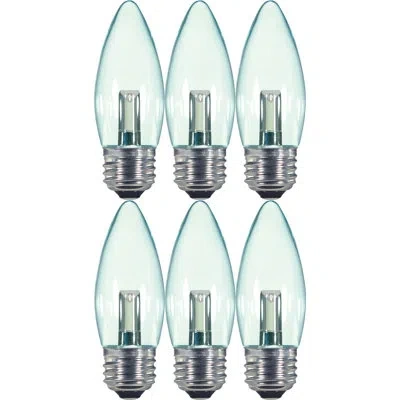 Satco 1.4 Watt (15 Watt Equivalent), B11 Led, Non-dimmable Light Bulb, E26/medium (standard) Base In Clear;warm White