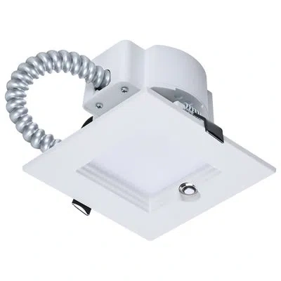 Satco 14.6w Field Selectable Led 4-inch Commercial Downlight Dual Dimming Integrated Emergency Driver Squa