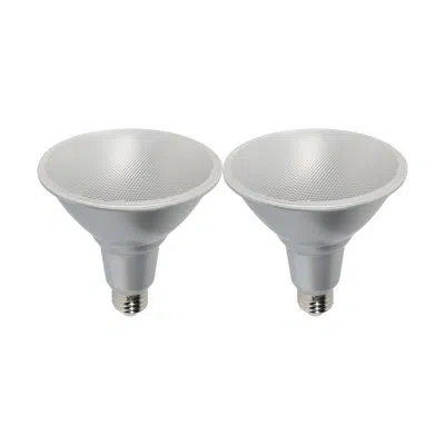 Satco 15 Watt (90 Watt Equivalent), Par38 Led, Non-dimmable Light Bulb, Warm White (3000k) E26/medium (sta In Clear;warm White