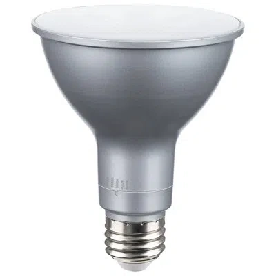 Satco 15 Watt Dimmable Led Bulb In White;silver