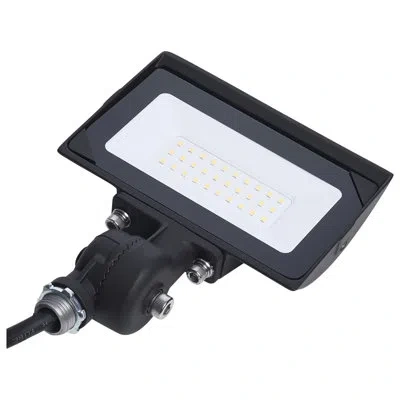 Satco 15 Watt Led Dob Tempered Glass Flood Light 5000k Cct Bronze Finish