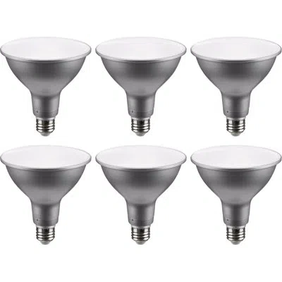 Satco 15.5 Watt (120 Watt Equivalent), Par38 Led, Dimmable Light Bulb, Selectable Cct E26/medium (standard In Gray