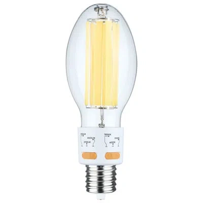 Satco 17/20.5/25 Wattage Selectable Led Hid Replacement Ed28 3000k/4000k/5000k Cct Selectable 120-277 In Clear