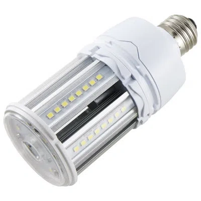 Satco 18 Watt, Corncob Led, Non-dimmable Light Bulb, E26/medium (standard) Base In White