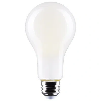 Satco 18.5 Watt A21 Led Frost Finish Medium Base 4000k 120 Volt In White