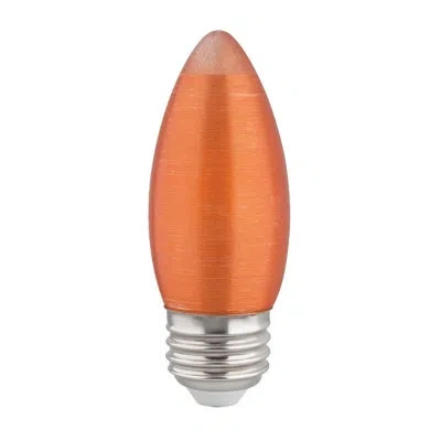 Satco 2 Watt (20 Watt Equivalent), C11 Led, Dimmable Light Bulb, E26/medium (standard) Base In Amber