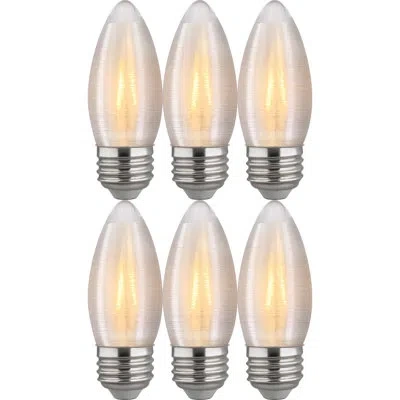 Satco 2 Watt (20 Watt Equivalent), C11 Led, Dimmable Light Bulb, E26/medium (standard) Base In Gray;warm White