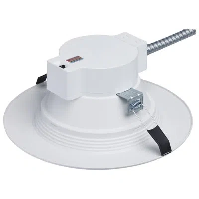 Satco 22 Watt Commercial Led Downlight - 8 In. - Cct Adjustable - 120-277 Volt - Econo In White