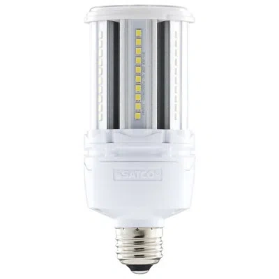 Satco 22 Watt, Corncob Led, Non-dimmable Light Bulb, E26/medium (standard) Base In White;daylight;warm White