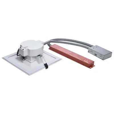 Satco 28w Field Selectable Led 8-inch Commercial Downlight Dual Dimming Integrated Emergency Driver Square