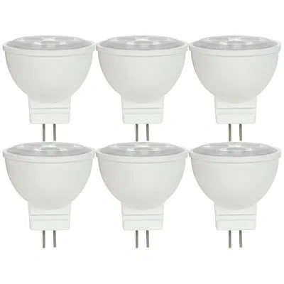 Satco 3 Watt (20 Watt Equivalent), Mr11 Led, Non-dimmable Light Bulb, Gu4/bi-pin Base In Clear;cool White